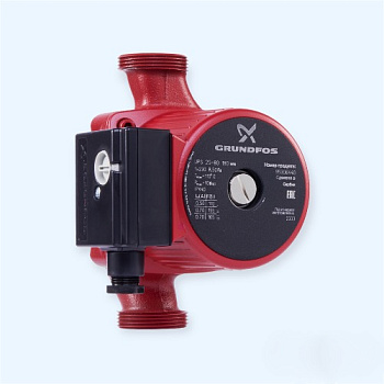 UPS 25/80 с гайками Grundfos Насос циркуляционный